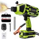 Portable Welding Machine 110V ARC Handheld Welder IGBT Inverter Welding Gun Stick Welder 5 Variable Current Adjustment Hand Held Welder Machine, Fit for 1/16"-1/8" Welding Rods (Green)