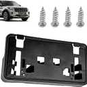License Plate Frame Compatible with Fd F150 2.7L 3.0L 3.5L 2021 2022 2023, Front Bumper License Plate Bracket Replace OE # FO1068187, ML3Z-17A385-BB
