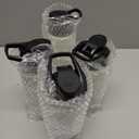 Domensi Aluminum Water Bottle Bulk Reusable Water Bottle, Lightweight Easy Carry Leakproof with Snap Lid Travel Bottles, for Gym Outdoor Sports Cycling Camping Fishing (25oz), 24 Pack 