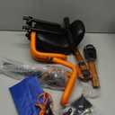 XIEEIX Kids Bike Seat with Handlebar Attachment, Detachable Front Mounted Child Bicycle Seats with Foot Pedals for Children 2~5 Years, Compatible with All Adult Mountain Bikes (Handle+Seat)