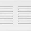 Repa Market White Air Vent Cover 16" x 4" Inch (Outer Dimensions) - Steel Return Air Grilles - for Ceiling and Sidewall - HVAC - with Protection Screen (15.74'' x 3.93'' Inch)