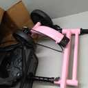 Knee Scooter with Disc Brake, Steerable Knee Walker for Adults,Foldable Rover Scooter for Broken Foot Injured Leg Crutch,Pink