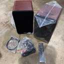 Saiyin Bluetooth Bookshelf Speakers, 40W X 2 Powered TV Speakers with 4 Inch Woofer, Turntable Speakers with Optical/AUX Input/Subwoofer Line Out for PC and TVs