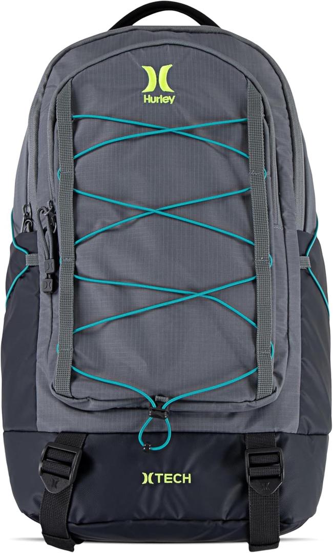Hurley Men's Commuter Travel Backpack, Stone Grey, One Size