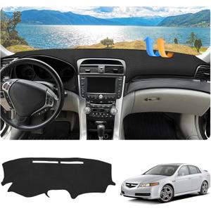 FIILINES Dash Cover for 2004-2008 Acura TL, Dashboard Mat Accessories Dash Cover Sunshade Nonslip Mesh Protector No Glare Black