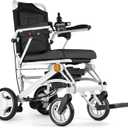 Lightweight Electric Wheelchairs for Adults Foldable Only 35lbs, White