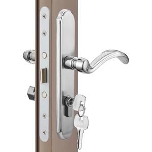 MaxxGeek Storm Door Handle Accessory Set fit Pella Storm Door Handle Replacement Part, with Key and Lock Cylinder (Brushed Nickel)
