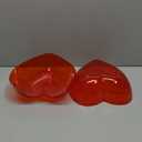 2 Pcs Heart Shape Dish 9.65 Inch Valentine Candy Bowl Red Love Dishes Plastic Love Fruit Plate Dessert Snack Salad Bowl for Home Valentine Anniversary Wedding