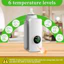 Portable Bottle Warmer for Travel, Fast Warming Comfortable Baby Feeding On The Go, Waterless Milk Warming with Battery-Powered for Home Outdoor