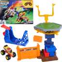 Monster Jam Smash & Bash Crash Course Playset with Launcher, Exclusive 1:64 Scale Monster Truck, 16-inch Obstacle Tower with Trampoline, Kids Toys for Boy and Girls Ages 3 and up