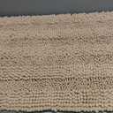 Yimobra Bathroom Rugs Sets 2 Piece, Extra Soft Thick Chenille Bath Mat and U-Shaped Toilet Rug, Non-Slip Absorbent Water Shower Rug Carpet for Bathroom Floor, Machine Washable, 24x17+24x20, Beige