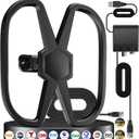 TV Antenna Outdoor - Support 2 TVS, 4000+ Miles Long Range Digital Antennas Smart TV Indoor, Best Antennas 360 Reception Local Channels,Strongest HDTV Signal Amplifier-Support 8K 4K 1080p-38FT Cable (black)