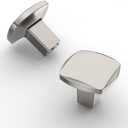 Amerdeco 10 Pack Brushed Satin Nickel Cabinet Knobs, 5/128MM, Silver, Zinc, Bronze (50%, 50%), Arch & Bow, Easy to Install, Kitchen Cabinet Handles, Drawer Knobs, ZH0032