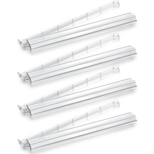 cjc Premium All-in-One Mahjong Racks with Pushers - 4-Piece Modern American Clear Set + 3 Dices, Heavy-Duty Acrylic, No-Assembly for Easy Gameplay, Color