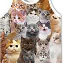 LAIDIPAS Men's 3D Tank Tops Summer Casual Novelty Sleeveless Shirt Unisex Colorful Graphics Top Tees Shirt
