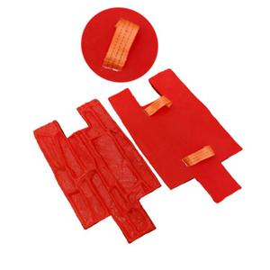 Red Concrete Stamp, Outdoor Landscape,  22 x 12 in / 56 x 30 cm
