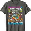 Scrapbooking Shirt Crafty Gift T-Shirt (Large, Asphalt Grey)