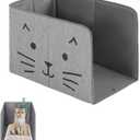 Waterproof Cat Litter Box Enclosure Splash Guard with Removable Mat, Cat Box Enclosure with 2 Hooks for Scoop, Anti-Leakage, Dust Control, Easy to Clean-24.02 x 16.14 x 16.14 inches (Grey)