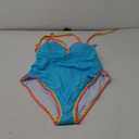 popvil One Piece Swimsuit 2025 Tummy Control Women Bathing Suit Shapewear Swimsuits Slimming Neon Cute Tie Back Swimwear, L