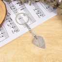 5 x 1 Pcs Stainless Steel Guitar Pick,Guitar Pick Keychain,Gift for Guitarist,Music Lover Gifts,Guitar Lovers Keychain,Music Gifts