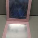 Shinowa Foldable Portable Full Length Mirror for Dancer, Camping and Travel, Shatter-Proof Acrylic Hanging Mirror with Handle, 33x13 Inch Full Body Travel Backstage Mirror, Pink