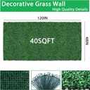Yangrass Artificial Greenery Wall Rolls,48"x 120"(40 sq.ft) UV-Anti Faux Ivy Leaves Privacy Fence Screen Grass Wall Roll Panels for Indoor Home Decor and Outdoor Garden Backyard