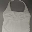 SUUKSESS Women Halter Tank Tops Double Lined Backless Y2K Trendy Going Out Tops S