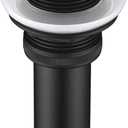 Bathroom Sink Drain with Overflow - Big Cap Fit for Large Undermount Sink with 1 3/4" Drain Opening - Pop Up Vanity Sink Drain,Matte Black