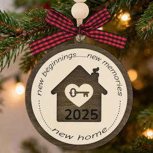 10 x New Home Ornament 2025  New House Gift Ideas for Housewarming Gifts New Home, First Christmas in Our First House 1st Home