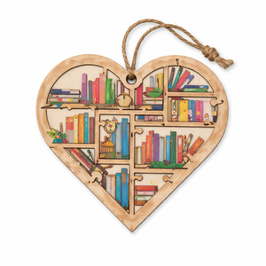 Personalized Just A Girl Who Loves Books Wooden Ornament,Christmas Hanging Ornaments for Xmas Tree Decoration, Christmas  Gift for Girl, Women