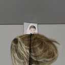 QUEENTAS Short Wigs for White Women Pixie Layered Short Pixie Cut Wig Synthetic Hair Wigs with Bangs(Blonde Mixed Brown)