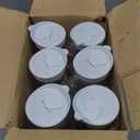 Set of 6 Plastic Carafe with Lid, 50 Oz Carafes for Mimosa Bar Supplies, Square Base Juice Containers, Water Bottle, Milk Container, Clear Beverage Containers for Fridge