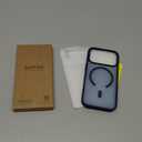 SUPFINE Magnetic for iPhone 17 Pro Case with Screen Protector (Compatible with MagSafe)(Military Grade Drop Protection) Translucent Matte Shockproof with Anti-Fingerprint Phone Cover,Dark Blue