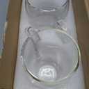 Aurzen 2 Pack Double Walled Glass Coffee Mugs with Handles, Large Insulated Layer Coffee Cups, 15oz Clear Borosilicate Mugs, Perfect for Cappuccino, Tea, Microwave Safe