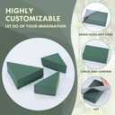 GNRZZT 30 PCS Floral Foam Blocks, 5.5"L x 3.1"W x 1.7"H Green Dry & Wet Flower Foam for Fresh and Artificial Flowers, Plant Foam for Wedding, Birthdays, Pary, Home Decorations