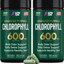 [2 Pack] Chlorophyll Capsules 600mg - Freshness support for Women & Men