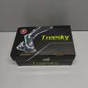 Treesky Non Slip Work Shoes for Women in Food Service - Slip Resistant, Comfortable & Lightweight Sneakers, Suitable for Restaurant, Kitchen & Nursing Crews (7.5, Black)