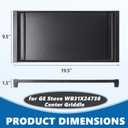 SafBbcue Upgraded WB31X24738 Griddle Replacement for GE Gas Stove Top Center Griddle, WB31X49806 Cast Iron Griddles Plate for GE Appliance Range Stovetop, WB31X24998 Griddles Pan for Gas Stove Top