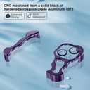 Phone Case Compatible with iPhone 15 Plus Compatible with Lens Camera Protection, Frameless Minimalist Design, Extremely Highlighting Personality (Aluminum purple)