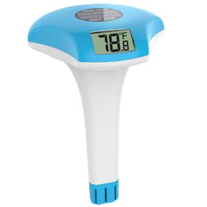 Digital Pool Thermometer  IPX-8 Waterproof Swimming Pool Thermometer Floating Easy Read, Environment-Friendly Solar-Powered Pool Temperature Gauge for Swimming Pools, Spa, Hot Tubs