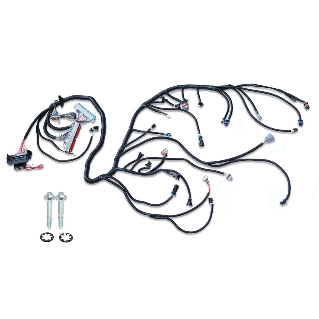 LS Standalone Wiring Harness for LS Swaps Engine DBC 4.8 5.3 6.0 1997-2006 LS1-4L60E Stand Alone Wire Harness Drive by Cable LS1-4L60E 60A Relay