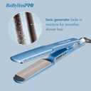 BabylissPRO Nano Titanium Ionic Hair Straightener, Professional Flat Iron for All Hair Types