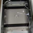 Enga Luxury Bathtub Shower System, Ceiling Mount 14x20 Inch LED Shower Head with 6 Inch Shower Head, Up/Down Waterfall Tub Spout Shower Faucet Set, Brushed Nickel