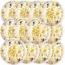 QOUBAI 12 Pack Gold Glitter Beach Balls 16" Large Inflatable Sparkly Confetti Pool Balls Glitter Swimming Pool Toys PVC Jumbo Sport Ball for Summer Hawaiian Wedding Baby Shower Birthday Party Favor
