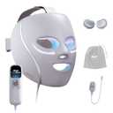 Shark CryoGlow LED Face Mask with Under-Eye Cooling, Anti-Ageing & Blemish Repair, Red & Blue LED, Infrared Light Therapy, USB-C, Remote Control, Storage Bag, Lilac Chill, FW312PL