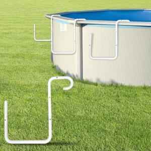 Pool Solar Cover Holder for Steel Wall Above Ground Pools, 5-Pack, 13.7" X 14"