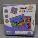 ZOZOPLAY Kids Mosaic Puzzle,490Pcs Building Blocks,Educational Kit with 6 Assembly Drawing,STEM Toys for 3+ Year Old (Small Cube)