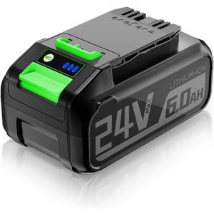 24V 6.0Ah Replacement Battery for Greenworks 24V Battery 29842 29852 BAG709 BAG710, Compatible with Greenworks Batteries for Greenworks 24 Volt Power Tools 20352 22232 2508302 Tools