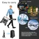 Wheelchair for Adults,Transport Wheelchair Lightweight Foldable,Weighing only 13.3 pounds,Portable Folding Travel Transfer Wheel Chairs for Seniors