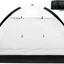 Portable Spray Paint Booth Tent: PLANTIONAL Spray Shelter with Waterproof Floor, Mesh Screen & Rear Vent, Hobby Paint Shield Tool Painting Station, Paint Tent for Spray Painting Furniture DIY, 7x4x4ft (7x4x4ft-Medium(Assembly))